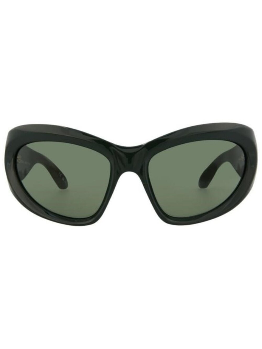 New Balenciaga Unisex Shield/Wrap Green Green Green Fashion Designer Sunglasses